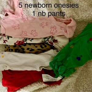 Colorful Newborn Onesies and Pants Set